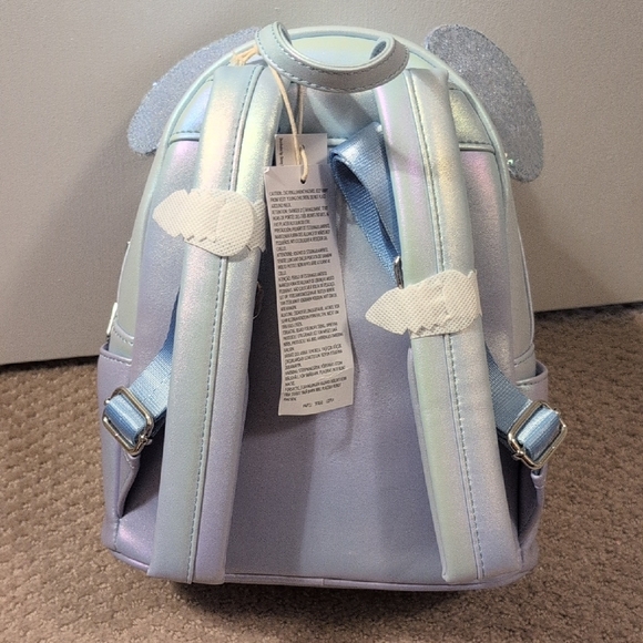 Loungefly Disney Parks Minnie Mouse Iridescent Sequin Mini Backpack NWT - Picture 6 of 9